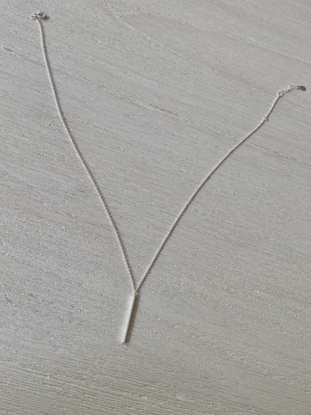 Sterling Silver Bar Necklace