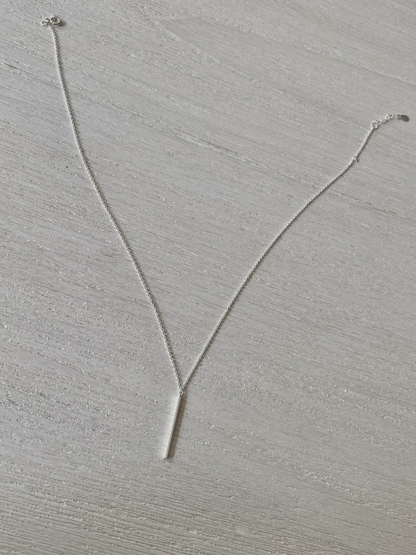 Sterling Silver Bar Necklace