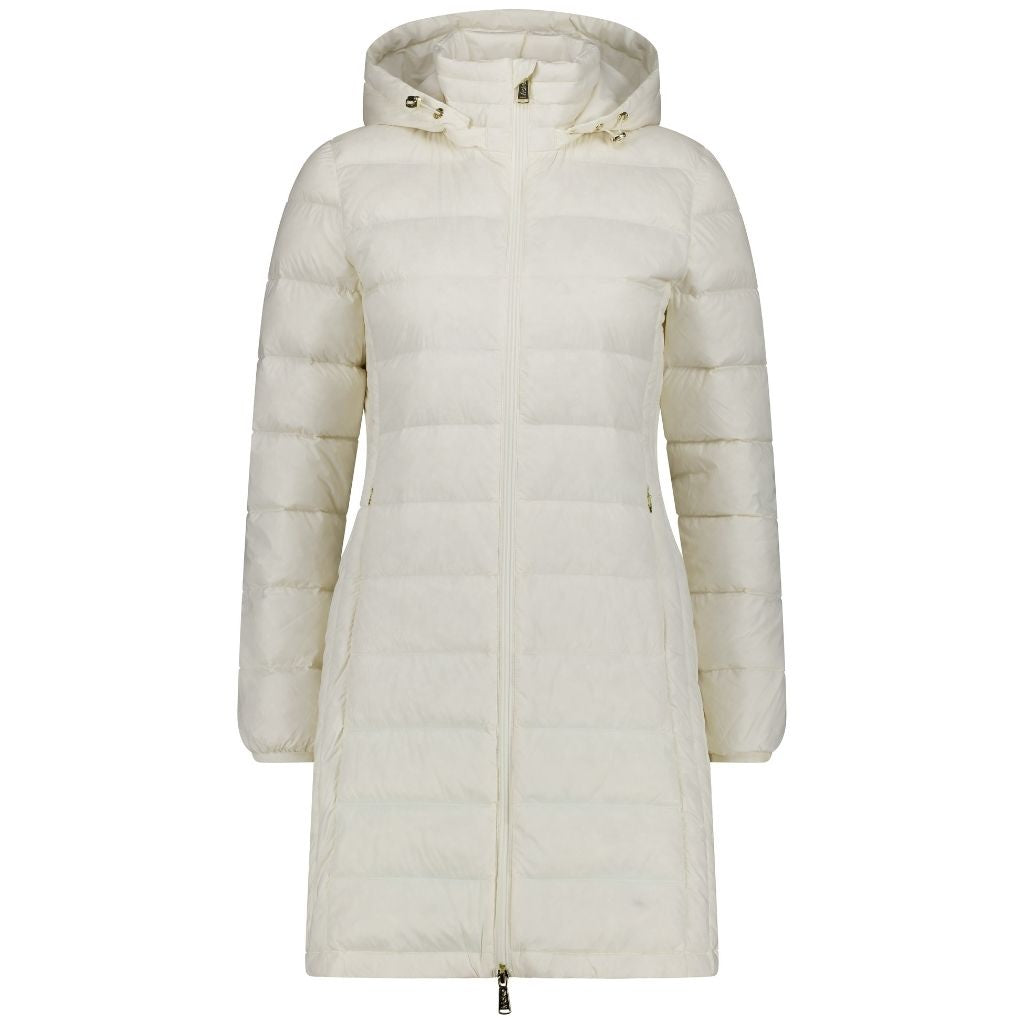 Moke: Sarah 90/10 Packable Down Coat - Cream