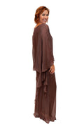 The Italian Closet: Adeline Silk Pant- Choc