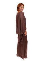 The Italian Closet: Adeline Silk Pant- Choc