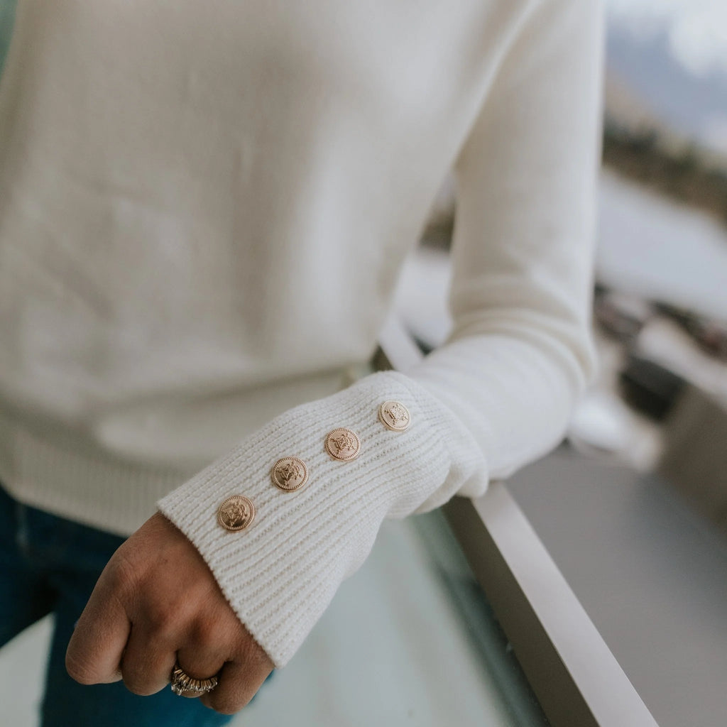 Moke: Anne Sweater - Pearl