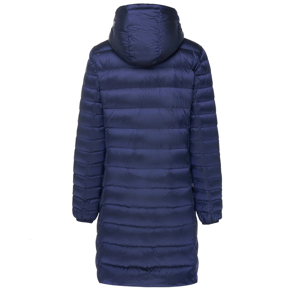 Moke: Arnie 90/10 Reversible Down Coat - Moonlight & Silver