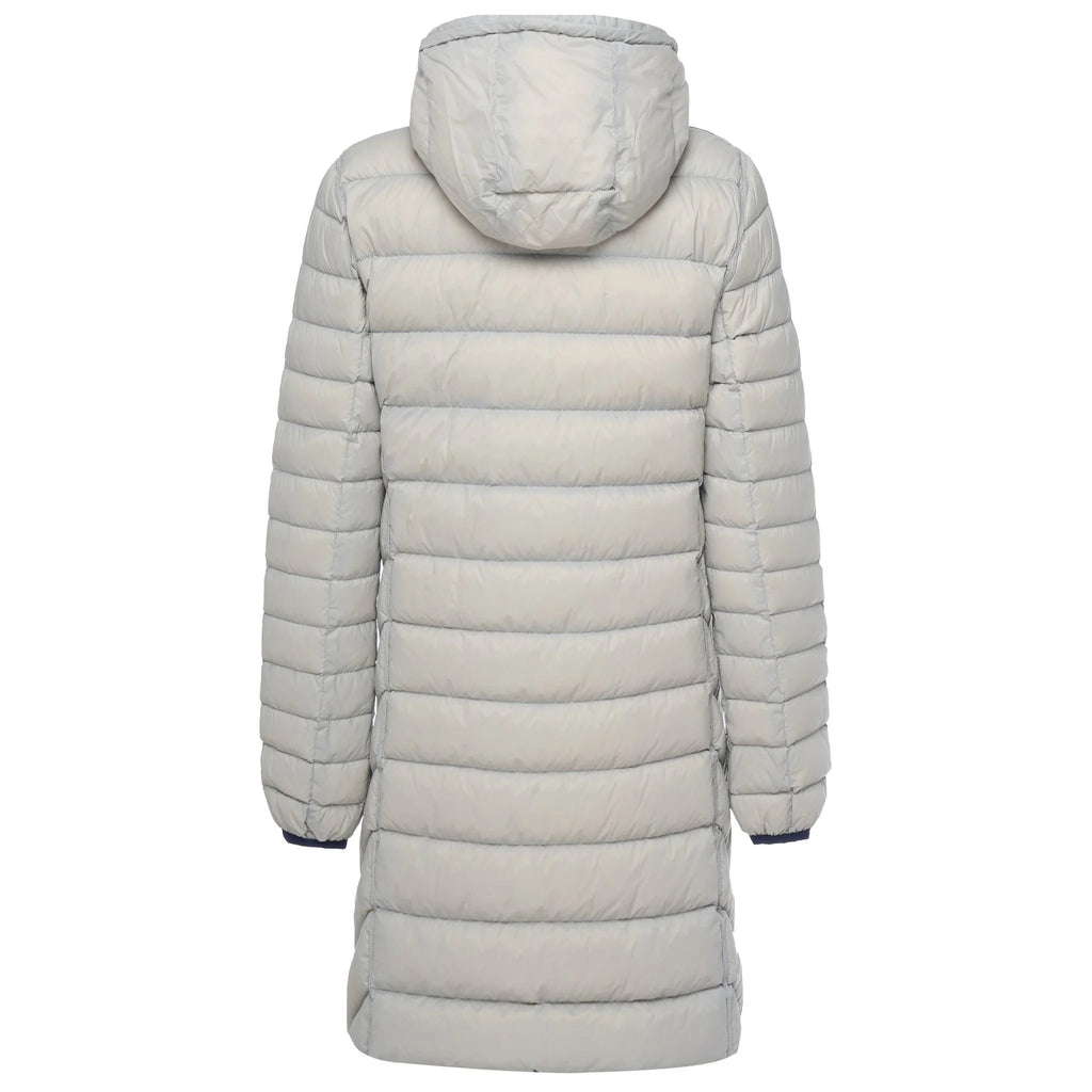 Moke: Arnie 90/10 Reversible Down Coat - Moonlight & Silver