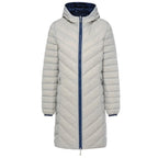 Moke: Arnie 90/10 Reversible Down Coat - Moonlight & Silver