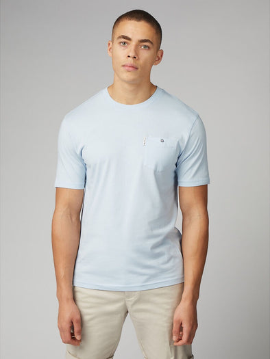 Ben Sherman Signature Pocket Tee - Pale Blue