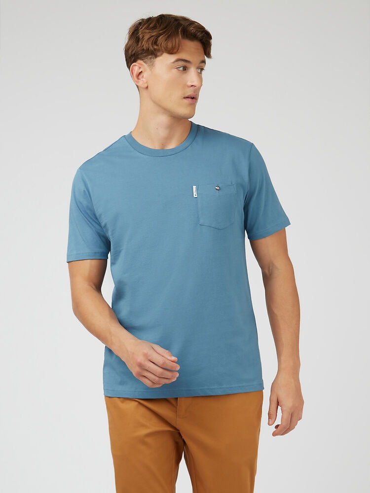 Ben Sherman Signature Pocket Tee - Blue Shadow