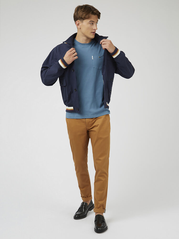 Ben Sherman Signature Pocket Tee - Blue Shadow