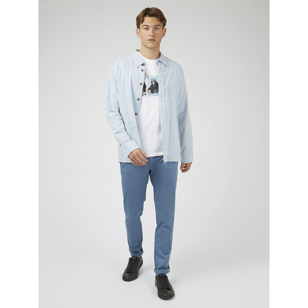 Ben Sherman Slim Stretch Chino - Blue Shadow