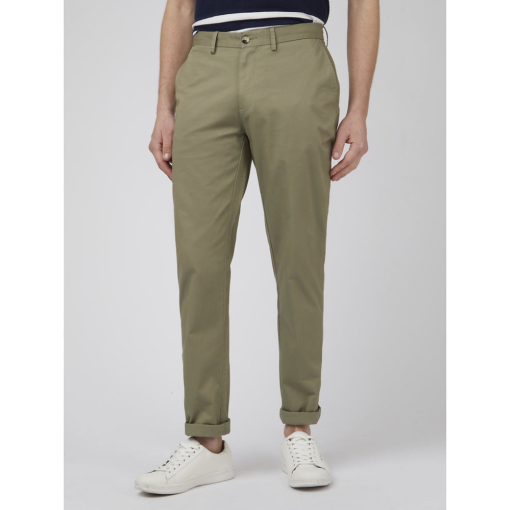 Ben Sherman Slim Stretch Chino - Litchen Green