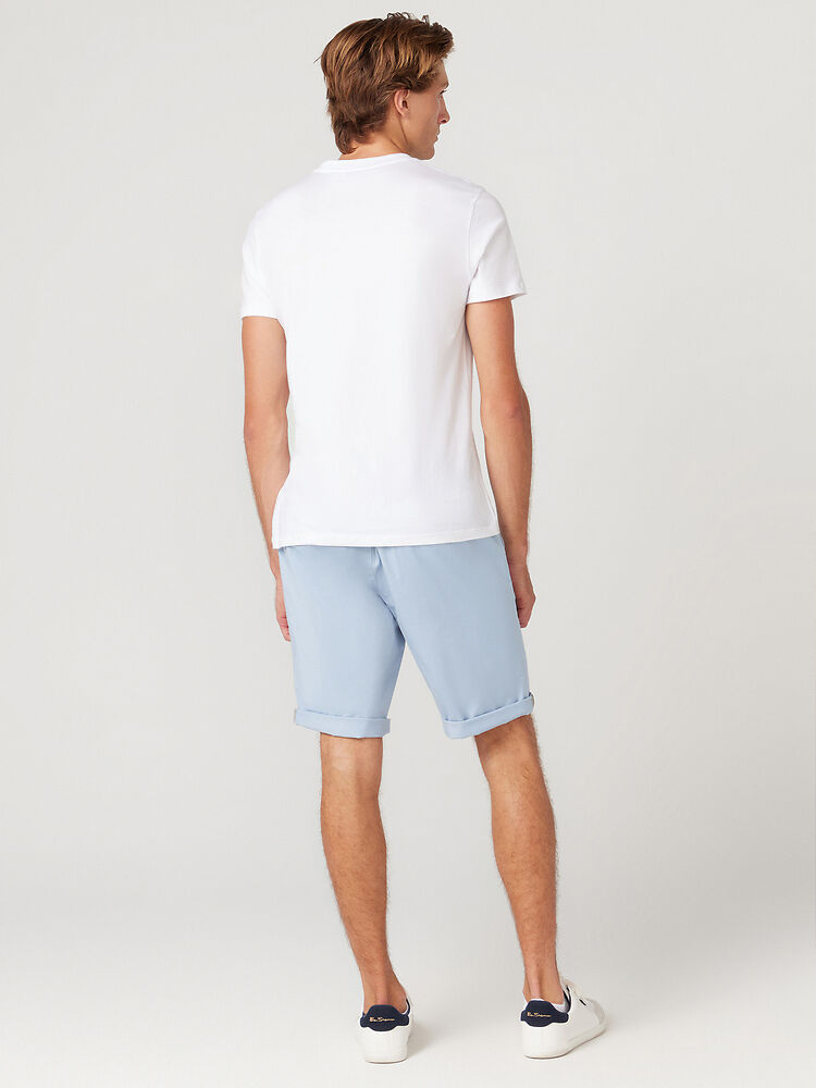 Ben Sherman Slim Stretch Chino Shorts - Pale Blue