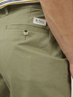 Ben Sherman Slim Stretch Chino Shorts - Litchen Green