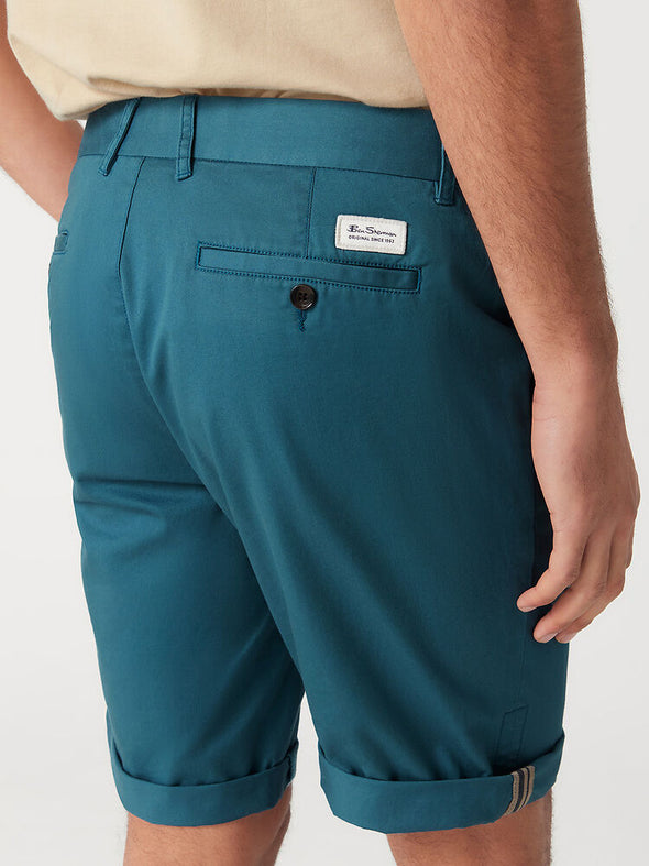 Ben Sherman Slim Stretch Chino Shorts - Teal