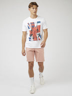 Ben Sherman Slim Stretch Chino Shorts - Light Pink