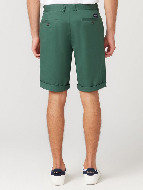 Ben Sherman Slim Stretch Chino Shorts - Green