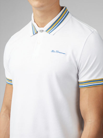 Ben Sherman House Collar Polo - White