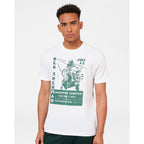 Ben Sherman Graphic Tee: Scooter Meet Vintage Poster - White