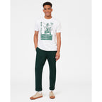Ben Sherman Graphic Tee: Scooter Meet Vintage Poster - White