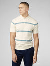 Ben Sherman Argyle Stripe Polo - Ivory