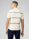 Ben Sherman Argyle Stripe Polo - Ivory