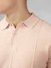 Ben Sherman Textured Polo - Pale Pink