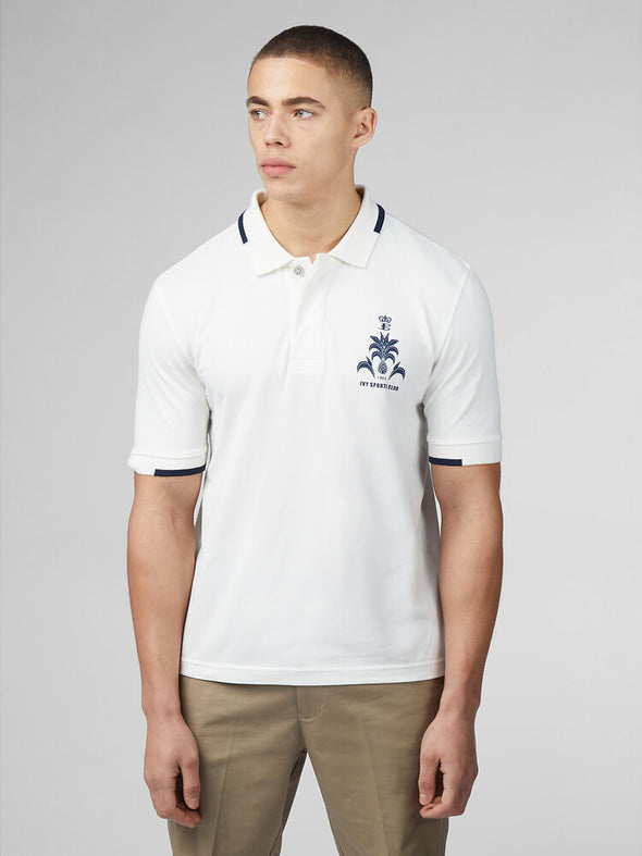 Ben Sherman Sports Club Polo - Snow White