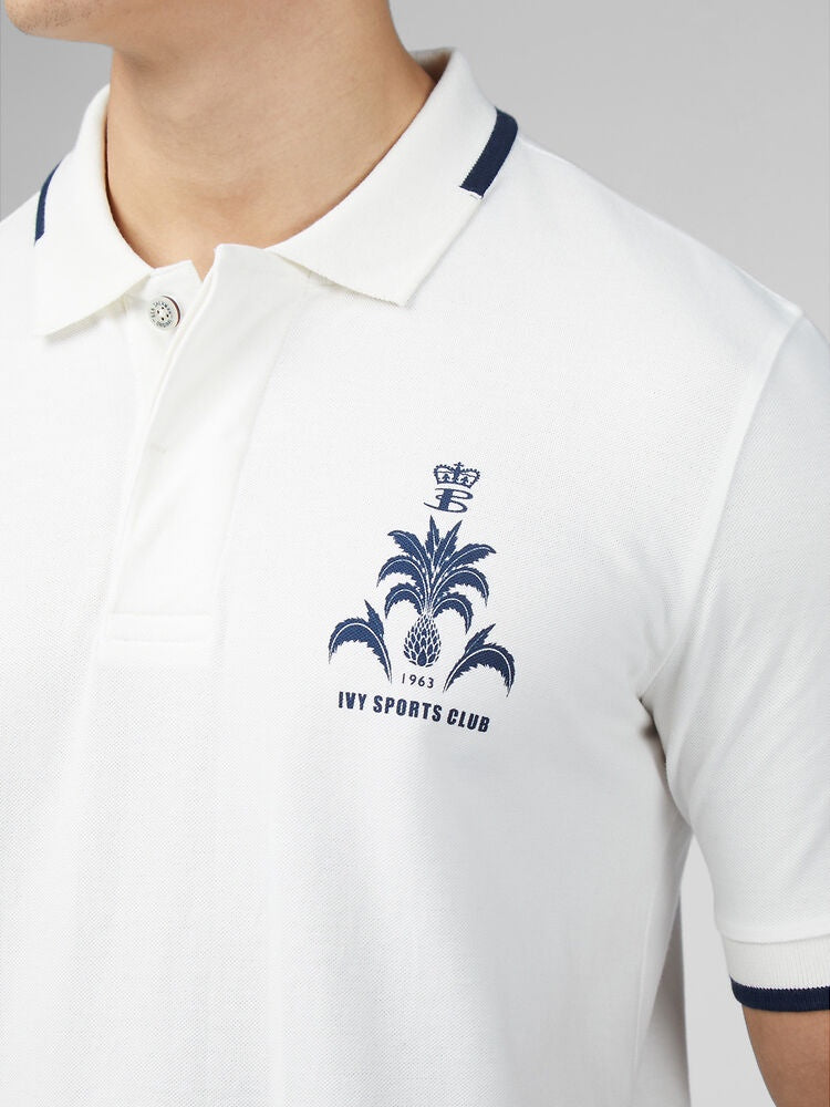 Ben Sherman Sports Club Polo - Snow White