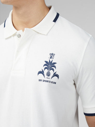 Ben Sherman Sports Club Polo - Snow White