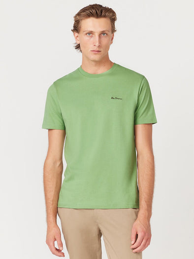 Ben Sherman Embroidered Logo Tee - Grass