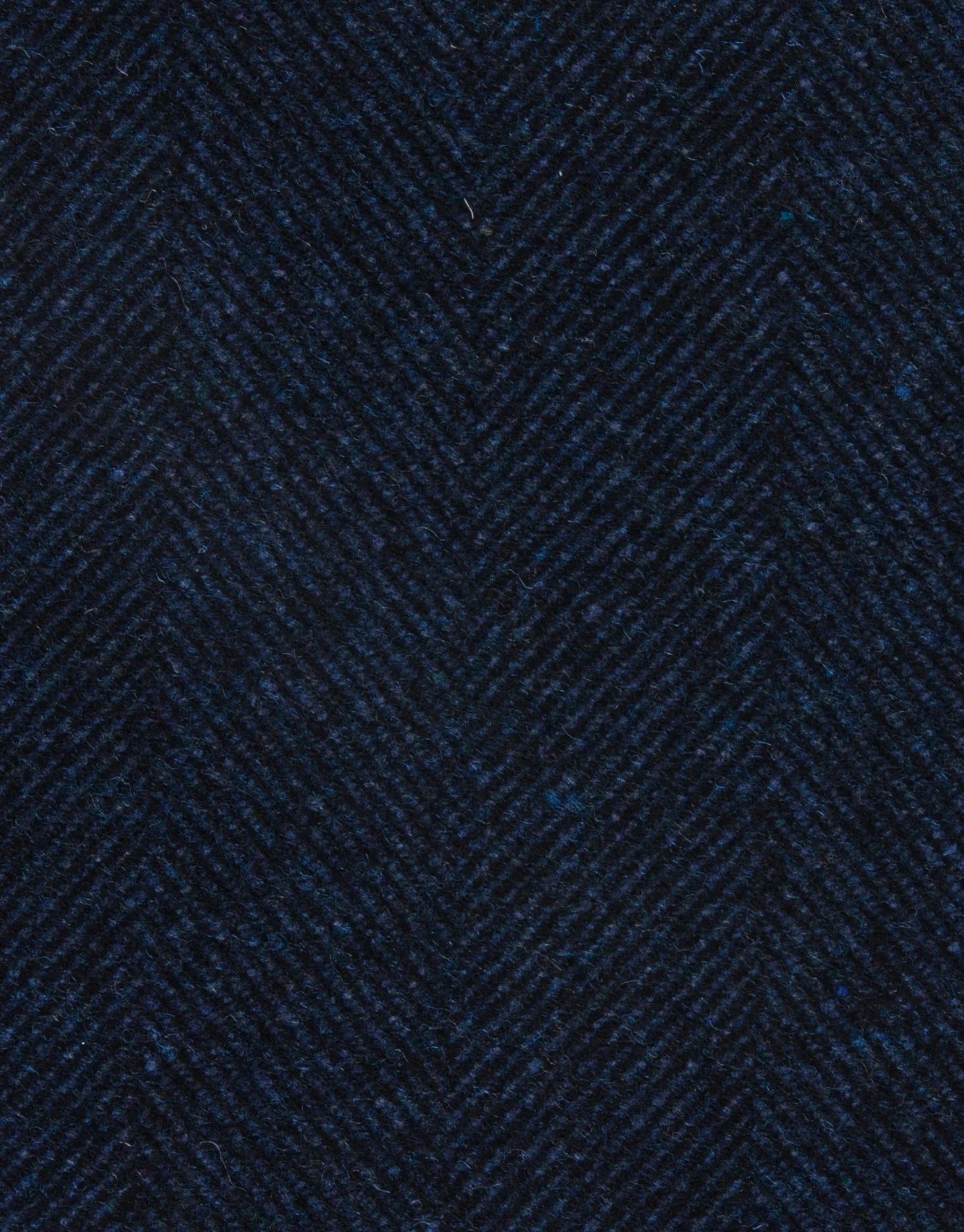 Compton Herringbone Overcoat - Navy