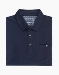 Portofino Cotton Polo - Navy