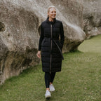 Moke: Bella 90/10 Maxi Vest in Black