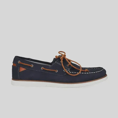 Wild Rhino Brighton Boat Shoe - Navy Suede