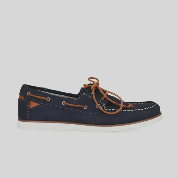 Wild Rhino Brighton Boat Shoe - Navy Suede