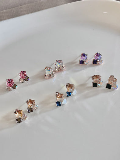 Champagne Kaleidoscope Swarovski Studs