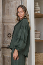 Carina Italian Linen Blouse