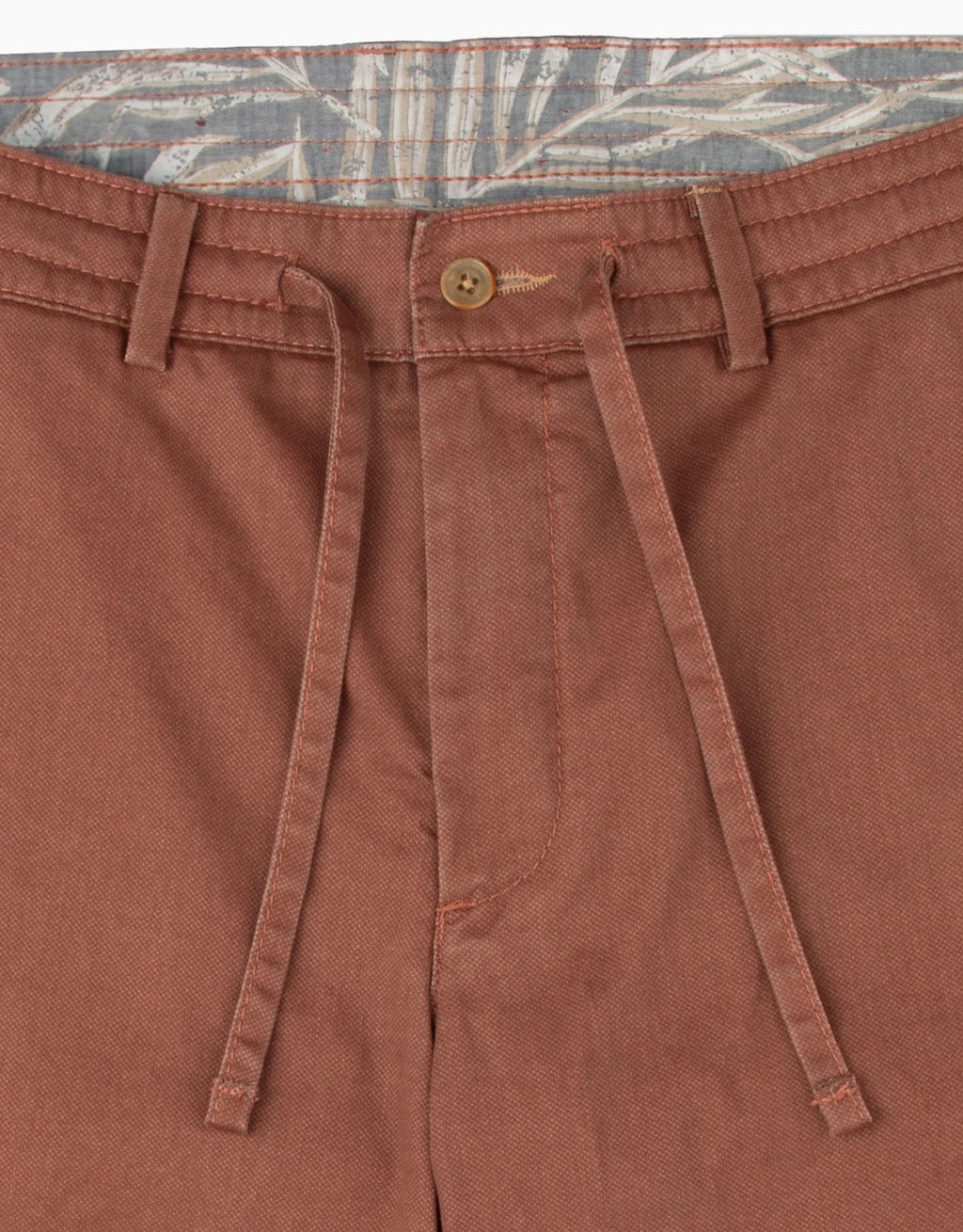 Island Cotton Drawstring Shorts - Terracotta