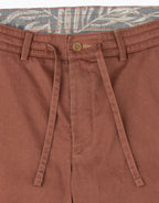 Island Cotton Drawstring Shorts - Terracotta