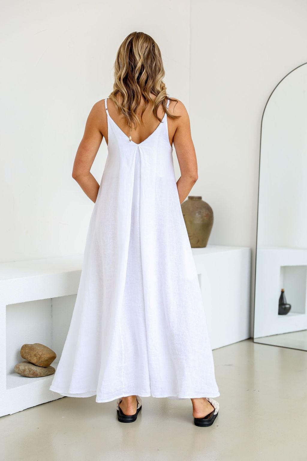 Cena Dress in White