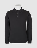 Owaka 100% Merino Polo - Black