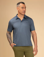 Portofino Cotton Polo Polo - Demin Marl