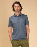 Portofino Cotton Polo Polo - Demin Marl