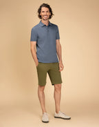 Portofino Cotton Polo Polo - Demin Marl
