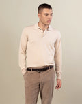 Owaka 100% Merino Polo - Beige