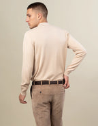 Owaka 100% Merino Polo - Beige