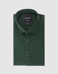 London Long Sleeve Shirt - Sateen Dark Green