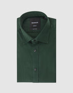 London Long Sleeve Shirt - Sateen Dark Green