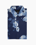 Waihi Short Sleeve Shirt - Navy Floral Print