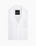 Hahei Short Sleeve Shirt -White Seersucker