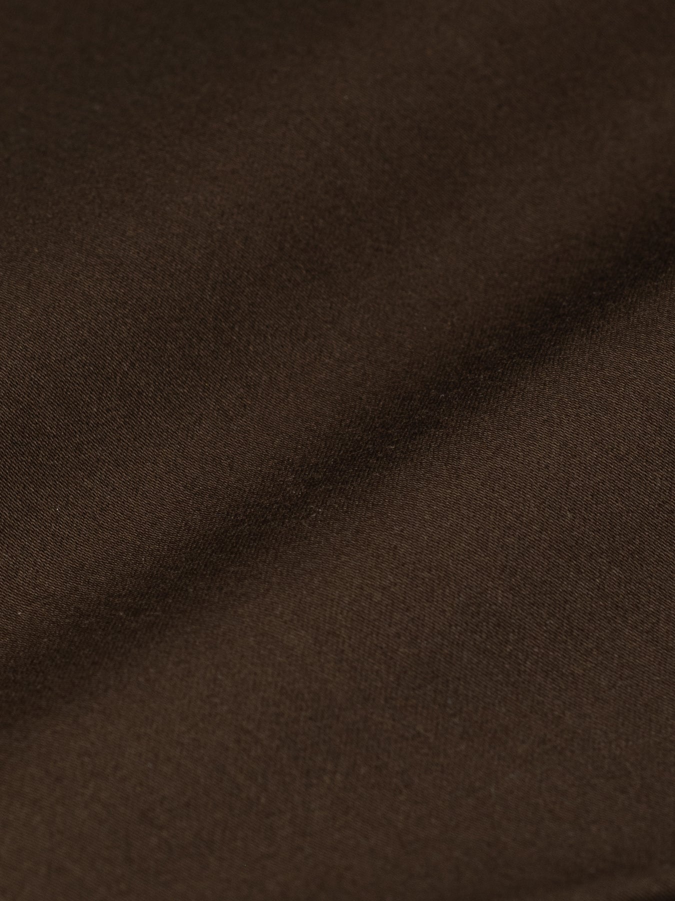 London Long Sleeve Shirt - Sateen  Chocolate Brown
